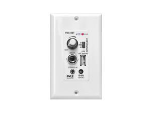 Pyle PWA15BT In-Wall / Wall Plate Amplifier with Aux Input, Microphone Input, USB Charging Port Pyle PWA15BT In-Wall / Wall Plate Amplifier with Aux Input, Microphone Input, USB Charging Port