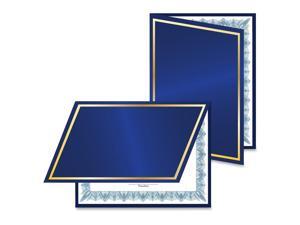 Geographics Navy/Gold Foil Certificate Jacket - Navy - Recycled - 5 / Pack GEO47846 Geographics Navy/Gold Foil Certificate Jacket - Navy - Recycled - 5 / Pack GEO47846