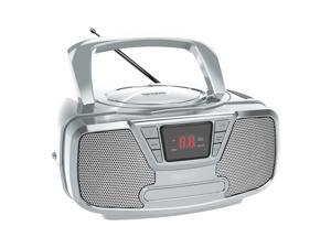 Impecca CDB-232BTS Riptunes Cd Boombox With Bluetooth Silvr Impecca CDB-232BTS Riptunes Cd Boombox With Bluetooth Silvr