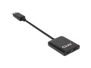 Club 3D Multi Stream Transport (MST) Hub DisplayPort 1.2 Dual Monitor USB Powered - 4096 x 2160 - DisplayPort - USB Club 3D Multi Stream Transport (MST) Hub DisplayPort 1.2 Dual Monitor USB Powered - 4096 x 2160 - DisplayPort - USB