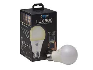 Geeni LUX 800 A19 Smart Bulb-Wi-Fi LED Dimmable White Light Bulb - 60W Equivalent, No Hub Required, Works with Amazon Alexa, The Google Assistant & Microsoft Cortana Geeni LUX 800 A19 Smart Bulb-Wi-Fi LED Dimmable White Light Bulb - 60W Equivalent, No Hub Required, Works with Amazon Alexa, The Google Assistant & Microsoft Cortana