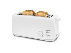 Elite ECT-4829 Cuisine 4-Slice Long Slot Cool Touch Long Toaster, White Elite ECT-4829 Cuisine 4-Slice Long Slot Cool Touch Long Toaster, White