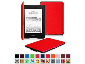 Fintie SmartShell Case for Kindle Paperwhite - The Thinnest and Lightest Leather Cover for All-New Amazon Kindle Paperwhite (Fits All versions: 2012, 2013, 2014 and 2015 New 300 PPI), Red Fintie SmartShell Case for Kindle Paperwhite - The Thinnest and Lightest Leather Cover for All-New Amazon Kindle Paperwhite (Fits All versions: 2012, 2013, 2014 and 2015 New 300 PPI), Red
