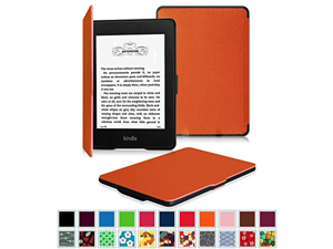Fintie SmartShell Case for Kindle Paperwhite - The Thinnest and Lightest Leather Cover for All-New Amazon Kindle Paperwhite (Fits All versions: 2012, 2013, 2014 and 2015 New 300 PPI), Orange Fintie SmartShell Case for Kindle Paperwhite - The Thinnest and Lightest Leather Cover for All-New Amazon Kindle Paperwhite (Fits All versions: 2012, 2013, 2014 and 2015 New 300 PPI), Orange