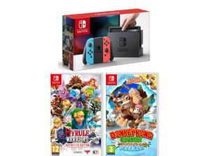 Nintendo Switch Console 32GB Neon Wireless w/ Donkey Kong & Hyrule Warriors Nintendo Switch Console 32GB Neon Wireless w/ Donkey Kong & Hyrule Warriors