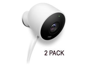 2-Pack Nest Cam Outdoor 1080p HD Video Home Security Camera NC2100ES - White 2-Pack Nest Cam Outdoor 1080p HD Video Home Security Camera NC2100ES - White