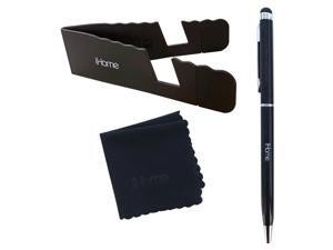 iHome Tablet and Smartphone 3-in-1 Microfiber Cloth, Stylus Pen & Stand Bundle - Black iHome Tablet and Smartphone 3-in-1 Microfiber Cloth, Stylus Pen & Stand Bundle - Black