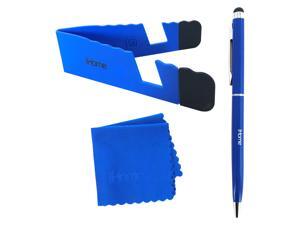 iHome Tablet and Smartphone 3-in-1 Microfiber Cloth, Stylus Pen & Stand Bundle - Blue iHome Tablet and Smartphone 3-in-1 Microfiber Cloth, Stylus Pen & Stand Bundle - Blue