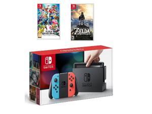 Nintendo Switch Neon Red/Blue 32GB & Smash Bros Ultimate & The Legend of Zelda Bundle Nintendo Switch Neon Red/Blue 32GB & Smash Bros Ultimate & The Legend of Zelda Bundle