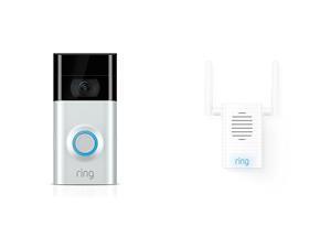 Ring 2 Wi-Fi Enabled Security Video Doorbell + Chime Pro WiFi Extender Bundle Ring 2 Wi-Fi Enabled Security Video Doorbell + Chime Pro WiFi Extender Bundle