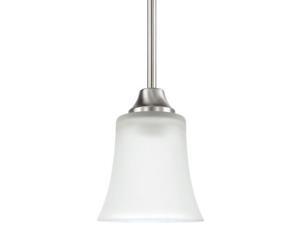 Sea Gull Lighting Holman 1-Light Mini Pendant Brushed Nickel Sea Gull Lighting Holman 1-Light Mini Pendant Brushed Nickel