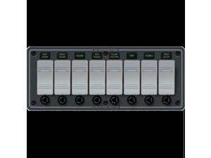 Blue Sea 8261 Waterproof Panel 8 Position - Slate Gray Blue Sea 8261 Waterproof Panel 8 Position - Slate Gray