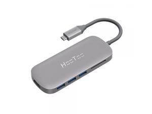 USB C Hub, HooToo USB C Charger USB C to USB 3.1 with Type C 100W Charging Port, HDMI Output, Card Reader, 3 USB 3.0 Ports - Gray USB C Hub, HooToo USB C Charger USB C to USB 3.1 with Type C 100W Charging Port, HDMI Output, Card Reader, 3 USB 3.0 Ports - Gray