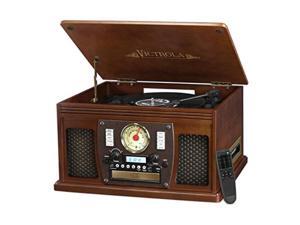 victrola nostalgic aviator wood 8in1 bluetooth turntable entertainment center, espresso victrola nostalgic aviator wood 8in1 bluetooth turntable entertainment center, espresso