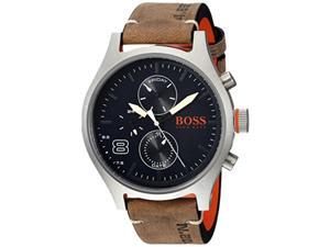 hugo boss men's 'amsterdam' quartz stainless steel and leather casual watch, color grey model: 1550021 hugo boss men's 'amsterdam' quartz stainless steel and leather casual watch, color grey model: 1550021