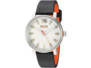 hugo boss men's 'bilbao' quartz stainless steel and leather casual watch, color black model: 1550035 hugo boss men's 'bilbao' quartz stainless steel and leather casual watch, color black model: 1550035