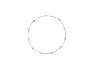 Diamonds By The Yard Necklace 14Kt Over Sterling (18") Diamonds By The Yard Necklace 14Kt Over Sterling (18")