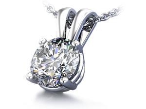Sight Holder Diamonds 2.00CTW Created Diamond Pendant in Solid 14K White Gold Sight Holder Diamonds 2.00CTW Created Diamond Pendant in Solid 14K White Gold