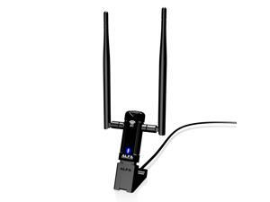Alfa Long-Range Dual-Band AC1200 Wireless USB 3.0 Wi-Fi Adapter w/2x 5dBi External Antennas - 2.4GHz 300Mbps / 5Ghz 867M Alfa Long-Range Dual-Band AC1200 Wireless USB 3.0 Wi-Fi Adapter w/2x 5dBi External Antennas - 2.4GHz 300Mbps / 5Ghz 867M