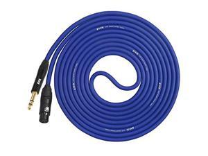 LyxPro 100 Ft 1/4" TRS to XLR Female High-end Star Quad Microphone Cable , Blue LyxPro 100 Ft 1/4" TRS to XLR Female High-end Star Quad Microphone Cable , Blue