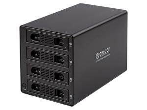 (WITHOUT RAID)ORICO Aluminum 3.5 inch 4 BAY USB 3.0 & eSATA SATA Hard Drive HDD Enclosure Tool Free UP to 6TB for Windows, Vista,XP or Mac OS 9.1 -Black (WITHOUT RAID)ORICO Aluminum 3.5 inch 4 BAY USB 3.0 & eSATA SATA Hard Drive HDD Enclosure Tool Free UP to 6TB for Windows, Vista,XP or Mac OS 9.1 -Black