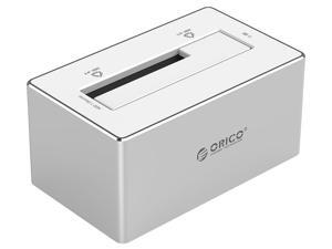 ORICO Aluminum 3.5 inch SATA3.0 and USB3.0 Hard Drive Docking Station for 2.5 & 3.5 inches HDD up to 4TB - Silver (6818US3-SV) ORICO Aluminum 3.5 inch SATA3.0 and USB3.0 Hard Drive Docking Station for 2.5 & 3.5 inches HDD up to 4TB - Silver (6818US3-SV)