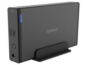 ORICO USB-C Type-C Aluminum 3.5 inch Hard Drive HDD Enclosure USB-C Gen 1 SATA3.0 3.5" HDD Docking Station Vertical Case Support UASP with Power Adapter for HDD and SSD Tool Free ORICO USB-C Type-C Aluminum 3.5 inch Hard Drive HDD Enclosure USB-C Gen 1 SATA3.0 3.5" HDD Docking Station Vertical Case Support UASP with Power Adapter for HDD and SSD Tool Free