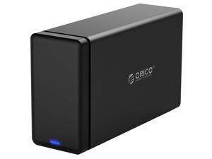 ORICO Type-C USB3.1 GEN1 2-Bay 3.5" to SATA3.0 Hard Drive HDD Docking Station Tool-Free Enclosure Case Support UASP 12V4A Power 20TB Large Storage Cpacity -Black ORICO Type-C USB3.1 GEN1 2-Bay 3.5" to SATA3.0 Hard Drive HDD Docking Station Tool-Free Enclosure Case Support UASP 12V4A Power 20TB Large Storage Cpacity -Black