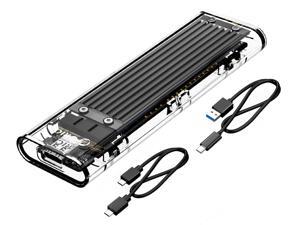 ORICO TCM2-C3 Aluminium USB 3.1 Gen2 Type-C NVMe M.2 Hard Drive Enclosure 10Gbps Date Transfer Rate Support UASP Protocol with Type-C to C Cable - Black ORICO TCM2-C3 Aluminium USB 3.1 Gen2 Type-C NVMe M.2 Hard Drive Enclosure 10Gbps Date Transfer Rate Support UASP Protocol with Type-C to C Cable - Black