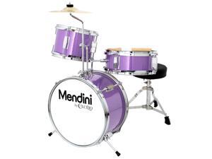 Mendini 13-inch 3-pc Kids Toy Junior Drum Set with Throne Cymbal Pedal Drumsticks, MJDS-1-PL Metallic Purple Mendini 13-inch 3-pc Kids Toy Junior Drum Set with Throne Cymbal Pedal Drumsticks, MJDS-1-PL Metallic Purple
