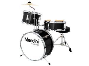 Mendini 13-inch 3-pc Kids Toy Junior Drum Set with Throne Cymbal Pedal Drumsticks, MJDS-1-BK Metallic Black Mendini 13-inch 3-pc Kids Toy Junior Drum Set with Throne Cymbal Pedal Drumsticks, MJDS-1-BK Metallic Black