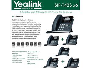 Yealink IPPhone SIP-T42S 6-Pack Dual-port Gigabit Ethernet PoE support Yealink IPPhone SIP-T42S 6-Pack Dual-port Gigabit Ethernet PoE support
