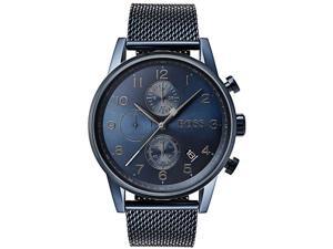 Men's Hugo Boss Navigator Chronograph GQ Edition Steel Watch 1513538 Men's Hugo Boss Navigator Chronograph GQ Edition Steel Watch 1513538
