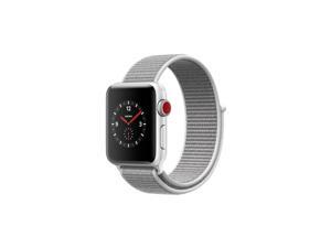 Apple Watch Series 3 GPS + Cellular - Silver Aluminum Case w/ Seashell Loop-38mm Apple Watch Series 3 GPS + Cellular - Silver Aluminum Case w/ Seashell Loop-38mm