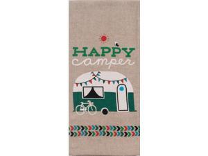 Happy Camper RV Weekend Getaway Chambray 28 Inch Kitchen Dish Tea Towel Happy Camper RV Weekend Getaway Chambray 28 Inch Kitchen Dish Tea Towel