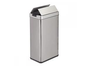 Automatic Touch-Free Sensor Trash Can Side-by-Side Door Stainless Steel 18S Automatic Touch-Free Sensor Trash Can Side-by-Side Door Stainless Steel 18S