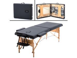 BestMassage 2" Pad 84" Black Massage Table Free Carry Case Bed Spa Facial T1 BestMassage 2" Pad 84" Black Massage Table Free Carry Case Bed Spa Facial T1
