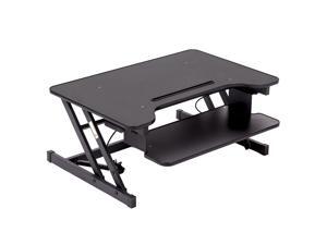 32" Platform Height Adjustable Standing Desk Riser Removable Keyboard 32" Platform Height Adjustable Standing Desk Riser Removable Keyboard