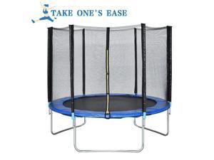 10 FT Trampoline Combo Bounce Jump Safety Enclosure Net W/Spring Pad 10 FT Trampoline Combo Bounce Jump Safety Enclosure Net W/Spring Pad