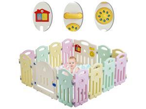 Baby Playpen Playard for Babies Infants Toddler 14 Panels Safety Kids Play Pens Indoor Baby Fence with Activity Board Baby Playpen Playard for Babies Infants Toddler 14 Panels Safety Kids Play Pens Indoor Baby Fence with Activity Board