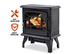 Electric Fireplace Heater Stove Portable Space Heater Freestanding Fireplace for Home Office with Realistic Log Flame Effect 1500W CSA Approved Safety 20"Wx17"Hx10"D,Black Electric Fireplace Heater Stove Portable Space Heater Freestanding Fireplace for Home Office with Realistic Log Flame Effect 1500W CSA Approved Safety 20"Wx17"Hx10"D,Black