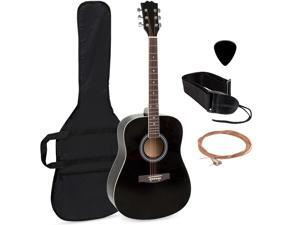Best Choice Products 41in Full Size All-Wood Acoustic Guitar Starter Kit w/ Case, Pick, Strap, Extra Strings - Black Best Choice Products 41in Full Size All-Wood Acoustic Guitar Starter Kit w/ Case, Pick, Strap, Extra Strings - Black