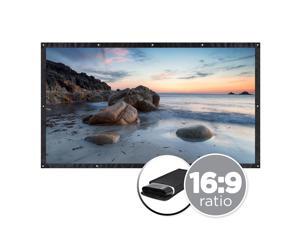 Best Choice Products 120in 16:9 High Contrast 4K HD Portable Movie Theater TV Projector Screen w/ Grommets, Carry Bag Best Choice Products 120in 16:9 High Contrast 4K HD Portable Movie Theater TV Projector Screen w/ Grommets, Carry Bag