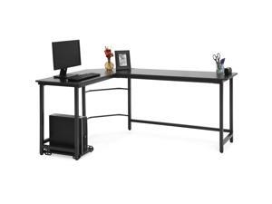 Best Choice Products Modern L-Shaped Corner Desk w/ CPU Stand - Black Best Choice Products Modern L-Shaped Corner Desk w/ CPU Stand - Black