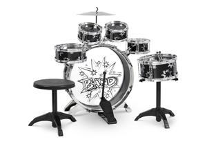Best Choice Products 11-Piece Kids Starter Drum Set w/ Bass Drum, Tom Drums, Snare, Cymbal, Stool, Drumsticks - Black Best Choice Products 11-Piece Kids Starter Drum Set w/ Bass Drum, Tom Drums, Snare, Cymbal, Stool, Drumsticks - Black