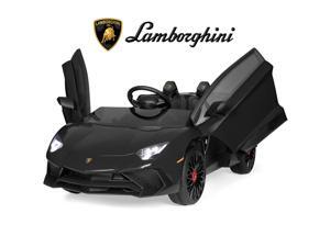 Best Choice Products Kids 12V Ride On Lamborghini Aventador SV Sports Car Toy w/ Parent Control, AUX Cable - Black Best Choice Products Kids 12V Ride On Lamborghini Aventador SV Sports Car Toy w/ Parent Control, AUX Cable - Black