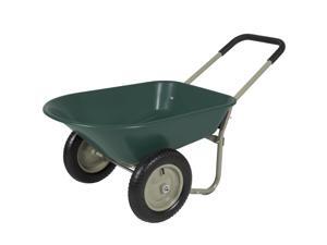 Best Choice Products Dual-Wheel Home Wheelbarrow Yard Garden Cart for Lawn, Construction - Green Best Choice Products Dual-Wheel Home Wheelbarrow Yard Garden Cart for Lawn, Construction - Green