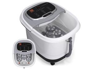 Best Choice Products Portable Heated Foot Bath Spa with Shiatsu Massage Rollers, Acupuncture Points, Drain - Silver Best Choice Products Portable Heated Foot Bath Spa with Shiatsu Massage Rollers, Acupuncture Points, Drain - Silver