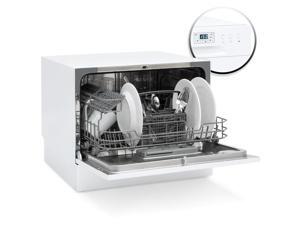 Best Choice Products Small Spaces Kitchen Countertop Portable Dishwasher w/ 6 Wash Cycles and Preset Start Function Best Choice Products Small Spaces Kitchen Countertop Portable Dishwasher w/ 6 Wash Cycles and Preset Start Function