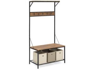 Best Choice Products 71x39in 3-Tier Entryway Coat Shoe Rack Bench Hall Tree Storage Organizer Accent Furniture w/5 Hooks Best Choice Products 71x39in 3-Tier Entryway Coat Shoe Rack Bench Hall Tree Storage Organizer Accent Furniture w/5 Hooks